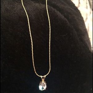 NEW Gorgeous crystal 14kgold plate Necklace